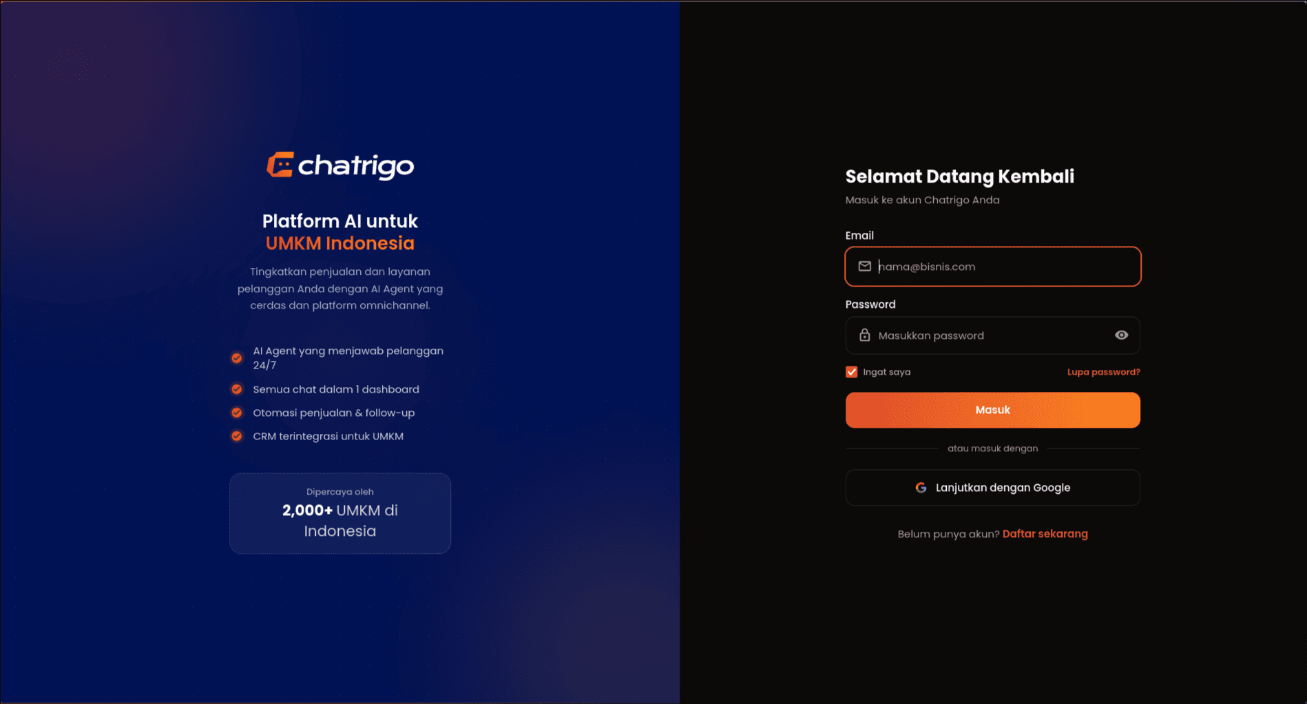 CHATRIGO — screenshot 1